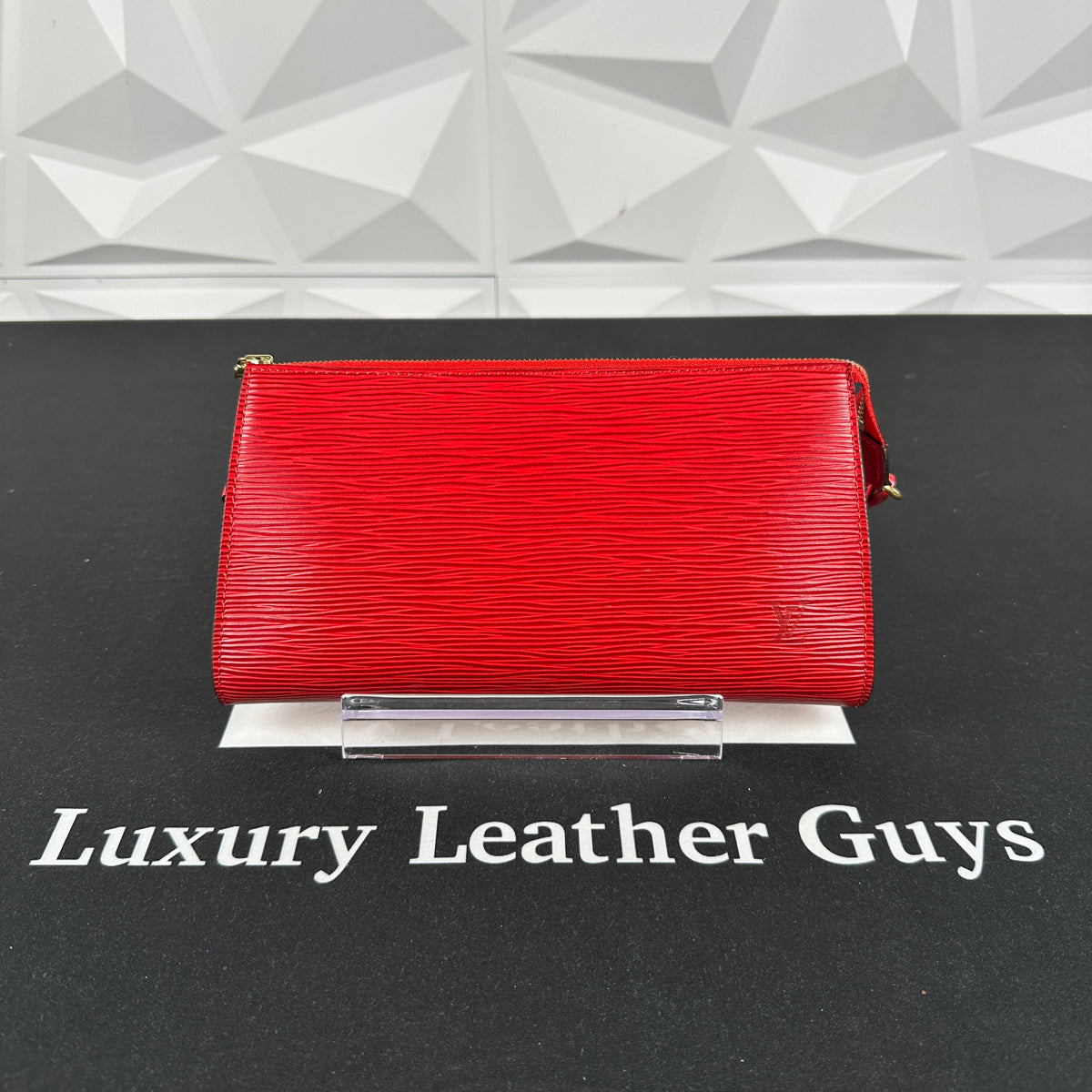 louis vuitton red epi leather wallet