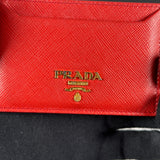 Prada Red Saffiano Card Case (62)