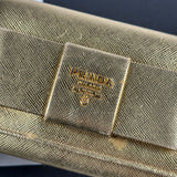 Prada Gold Bowtie Wallet