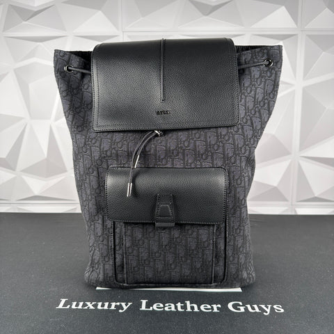 Dior Black Oblique Motion Backpack