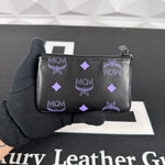 MCM Purple Color Splash Key Pouch (4001)