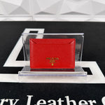 Prada Red Saffiano Card Case (62)