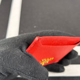 Prada Red Saffiano Card Case (62)