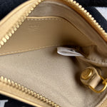 MCM Beige Color Splash Key Pouch (6001)