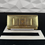 Prada Gold Bowtie Wallet (12)