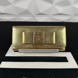 Prada Gold Bowtie Wallet (12)