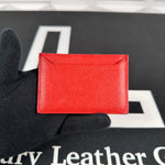 Prada Red Saffiano Card Case (62)