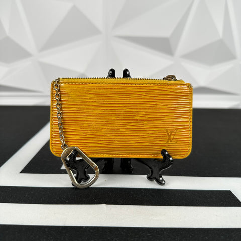 Louis Vuitton Yellow Epi Keypouch (CA1916)