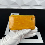 Louis Vuitton Yellow Epi Keypouch (CA1916)