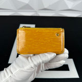 Louis Vuitton Yellow Epi Keypouch (CA1916)