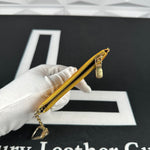 Louis Vuitton Yellow Epi Keypouch (CA1916)
