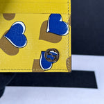 Gucci Yellow Heartbeat Card Case (534563)