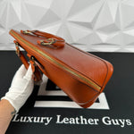 Louis Vuitton Brown Epi Alma PM (MI1916)