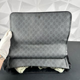 Gucci Black Monogram Messenger Bag (169935)