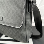 Gucci Black Monogram Messenger Bag (169935)