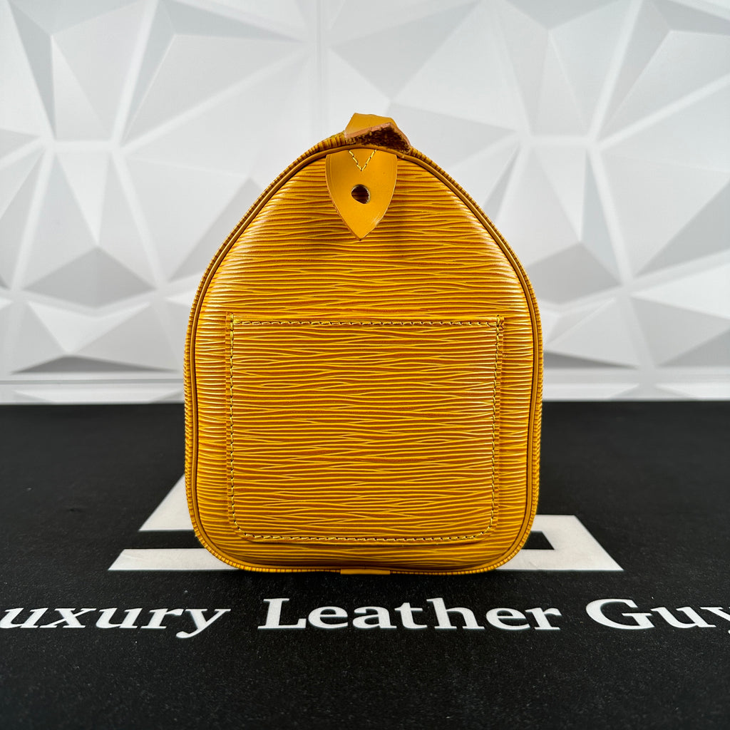 Louis Vuitton Yellow Epi Speedy 25 (VI0915) – Luxury Leather Guys