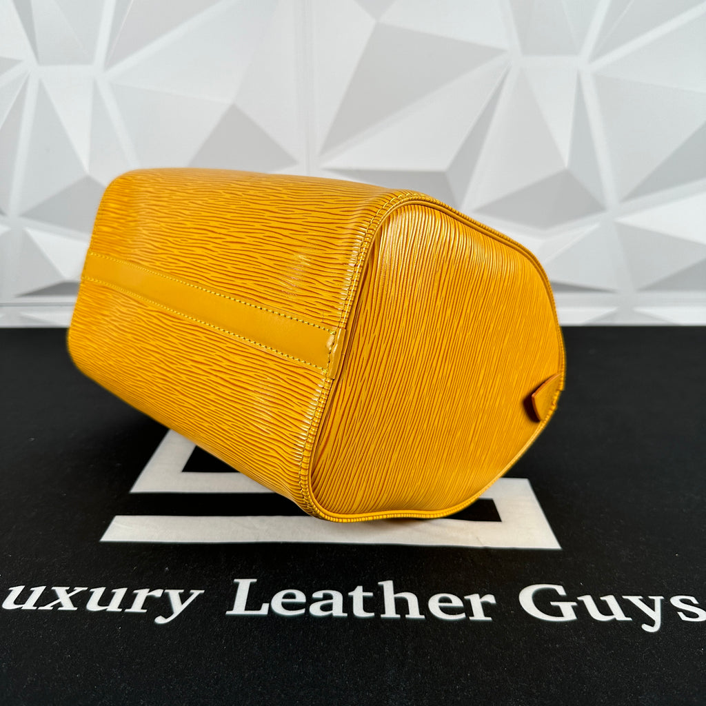 Louis Vuitton Vintage - Epi Speedy 25 Bag - Yellow - Leather