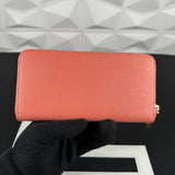 Prada Pink Saffiano Leather Zippy