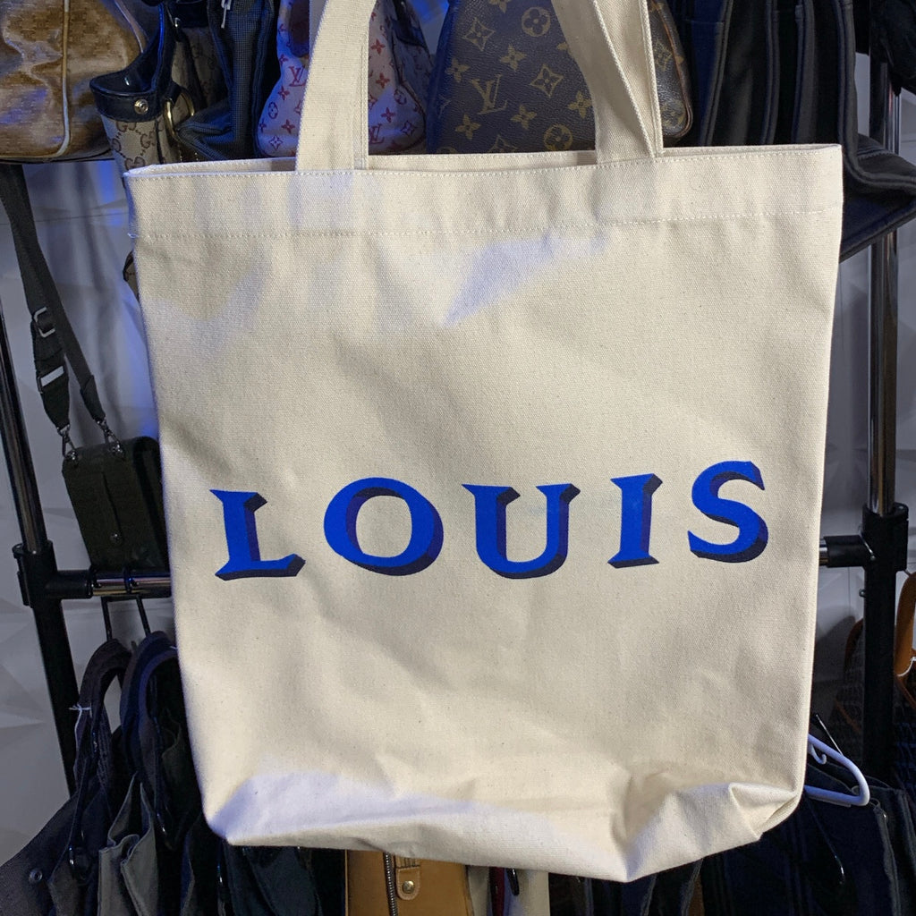 Louis Vuitton NYC Exclusive 200 Trunks Painters Tote Bag Blue