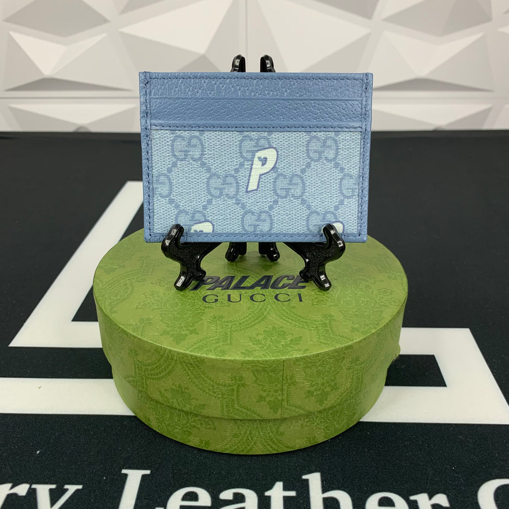 Gucci x Palace Blue GG Supreme Card Case – Luxury Leather Guys Gucci x Palace Blue GG Supreme Card Case – Luxury Leather Guys