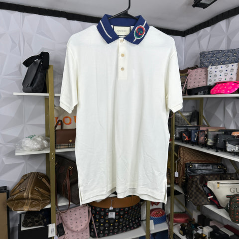 Gucci Blue Collared T-Shirt