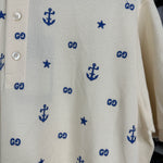 Gucci Blue Anchor Star Polo