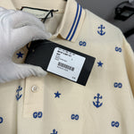 Gucci Blue Anchor Star Polo