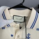 Gucci Blue Anchor Star Polo