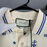 Gucci Blue Anchor Star Polo
