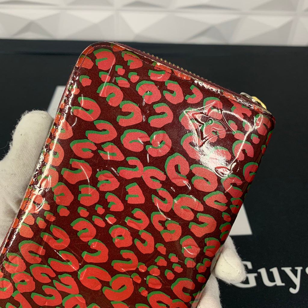 Louis Vuitton Limited Edition Stephen Sprouse Rouge Leopard Zippy Wallet