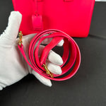 Saint Laurent Neon Pink Sac De Jour Nano