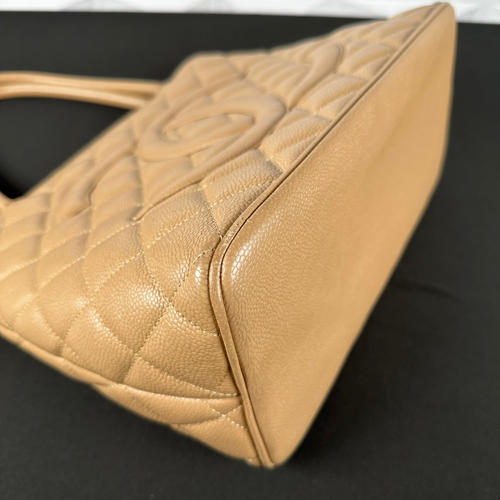 Chanel Beige Caviar Medallion Tote (Pre-loved) – Luxury Leather Guys