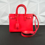 Saint Laurent Neon Pink Sac De Jour Nano